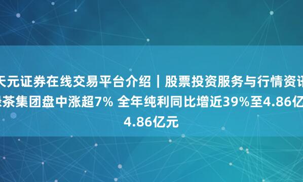 天元证券在线交易平台介绍｜股票投资服务与行情资讯 绿茶集团盘中涨超7% 全年纯利同比增近39%至4.86亿元